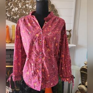 Sundance Long Sleeve Floral Top